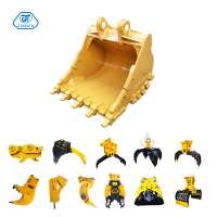 Backhoe Loader Rock Bucket Thumb Grab Bucket Attachment for Excavator